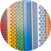 Perforated metal icon